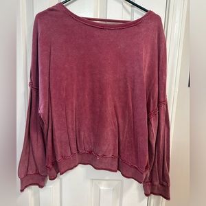 Open Back Sweatshirt